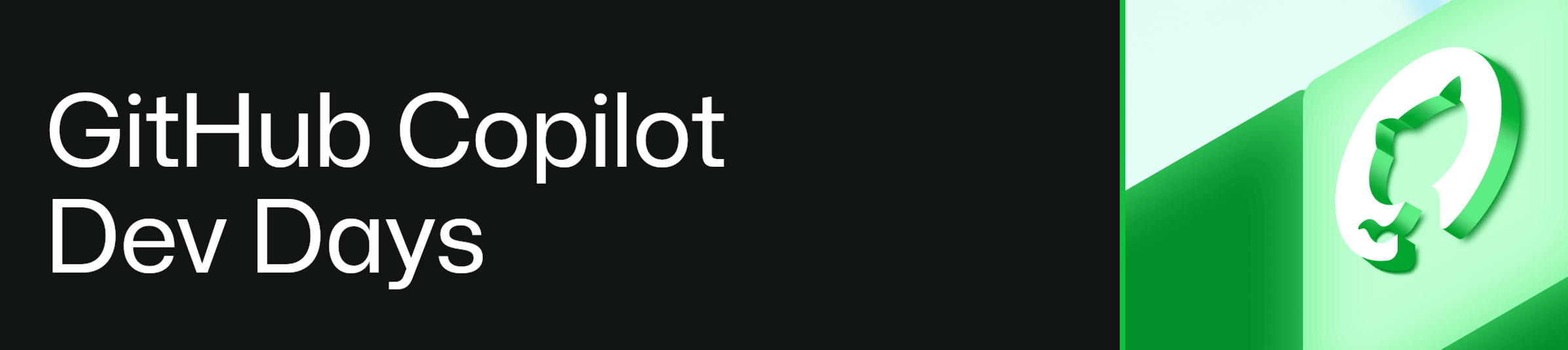 Banner evento GitHub Copilot Dev Days | Milan